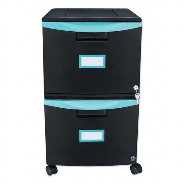 Storex - File Cabinets & Accessories Type: Mobile File Number of Drawers: 2 - Exact Tool & Supply