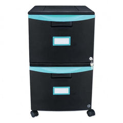 Storex - File Cabinets & Accessories Type: Mobile File Number of Drawers: 2 - Exact Tool & Supply