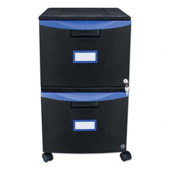 Storex - File Cabinets & Accessories Type: Mobile File Number of Drawers: 2 - Exact Tool & Supply