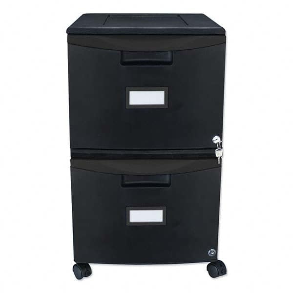 Storex - File Cabinets & Accessories Type: Mobile File Number of Drawers: 2 - Exact Tool & Supply