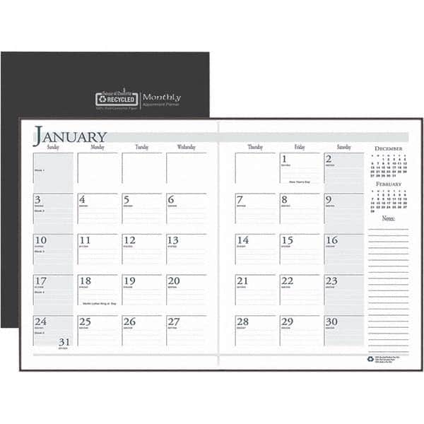 House of Doolittle - Note Pads, Writing Pads & Notebooks Writing Pads & Notebook Type: Monthly Planner Size: 11 x 8-1/2 - Exact Tool & Supply