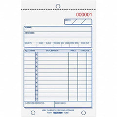 REDIFORM - Note Pads, Writing Pads & Notebooks Writing Pads & Notebook Type: Sales Order Book Size: 4-1/4 x 6-3/8 - Exact Tool & Supply