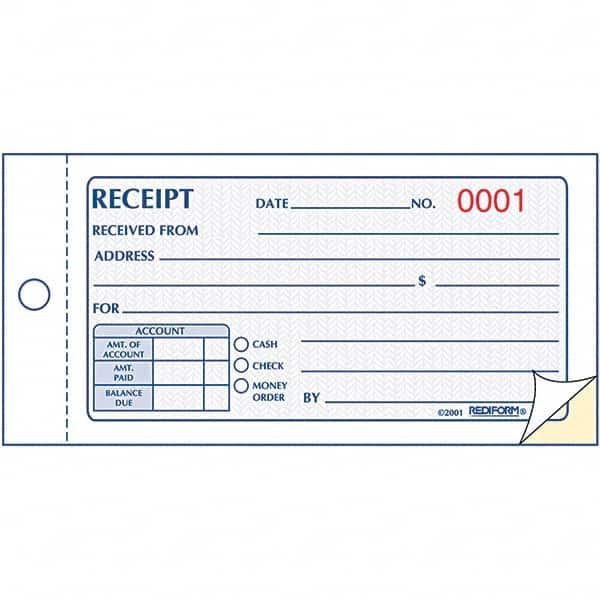 REDIFORM - Note Pads, Writing Pads & Notebooks Writing Pads & Notebook Type: Sales Order Book Size: 2-3/4 x 5 - Exact Tool & Supply