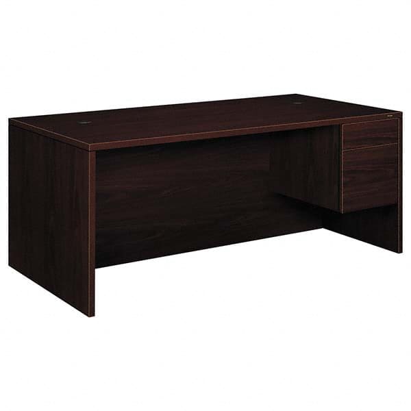 Hon - Office Desks Type: Single Pedestal w/Right Hand Return Center Draw: No - Exact Tool & Supply
