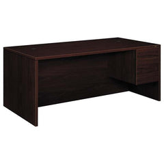 Hon - Office Desks Type: Single Pedestal w/Right Hand Return Center Draw: No - Exact Tool & Supply