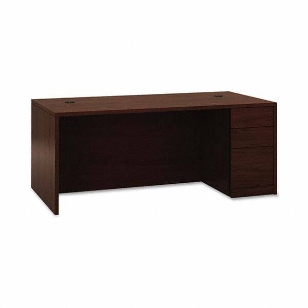 Hon - Office Desks Type: Single Pedestal w/Right Hand Return Center Draw: No - Exact Tool & Supply