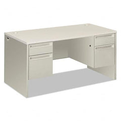 Hon - Office Desks Type: Double Pedestal Desk Center Draw: No - Exact Tool & Supply