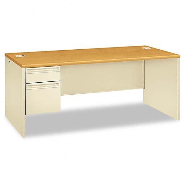 Hon - Office Desks Type: Single Pedestal w/Left Hand Return Center Draw: No - Exact Tool & Supply