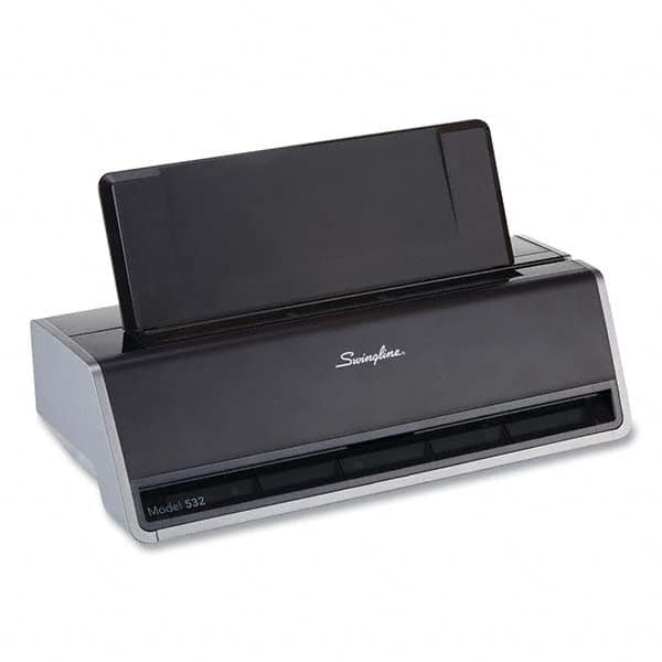 Swingline - Paper Punches Type: 28 Sheet Two Hole Electric Punches Color: Silver - Exact Tool & Supply