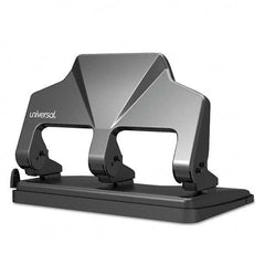 UNIVERSAL - Paper Punches Type: 30 Sheet Three Hole Punches Color: Black - Exact Tool & Supply