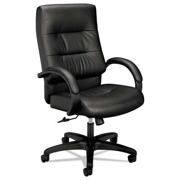 Hon - 47-1/4" High Executive High Back Leather Chair - Exact Tool & Supply