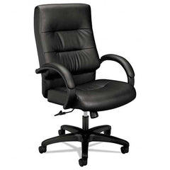 Hon - 47-1/4" High Executive High Back Leather Chair - Exact Tool & Supply