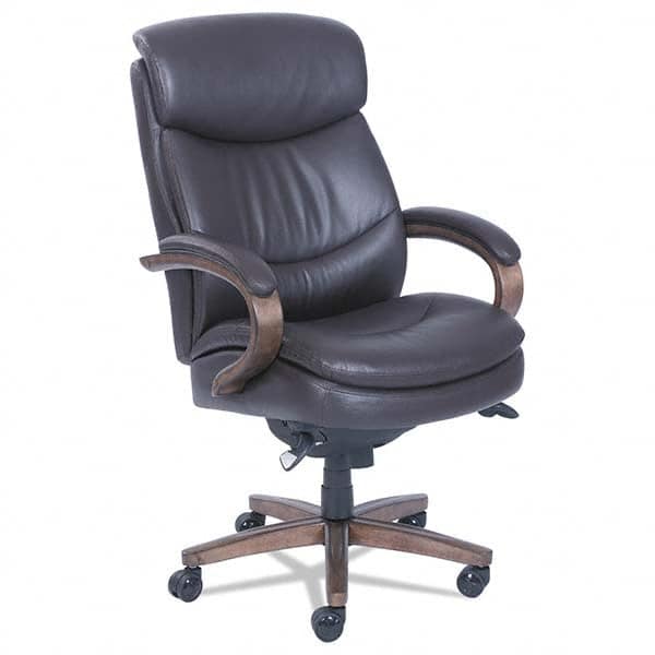 La-Z-Boy - 47" High Executive High Back Leather Chair - Exact Tool & Supply