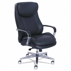 La-Z-Boy - 47-1/2" High Executive High Back Leather Chair - Exact Tool & Supply