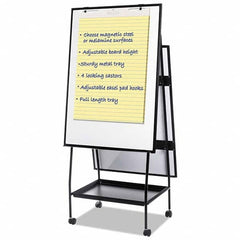 MasterVision - 74-7/8" High x 29-1/2" Wide Magnetic Dry Erase Board - Exact Tool & Supply