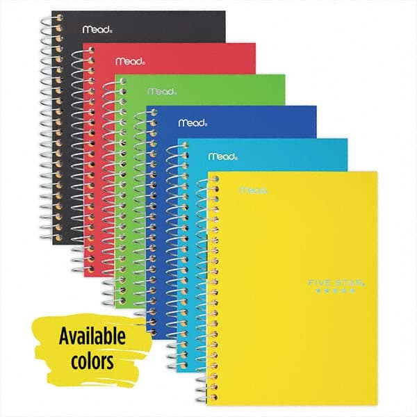 Five Star - Note Pads, Writing Pads & Notebooks Writing Pads & Notebook Type: Notebook Size: 7 x 5 - Exact Tool & Supply