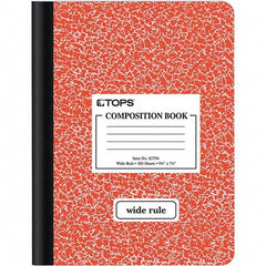 TOPS - Note Pads, Writing Pads & Notebooks Writing Pads & Notebook Type: Composition Book Size: 9-3/4 x 7-1/2 - Exact Tool & Supply