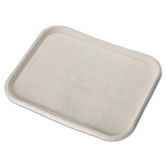 Chinet - Savaday Molded Fiber Food Trays, 14 x 18, White, Rectangular, 100/Carton - Exact Tool & Supply