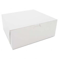 SCT - Bakery Boxes, White, Kraft, 10W x 10D x 4H - Exact Tool & Supply