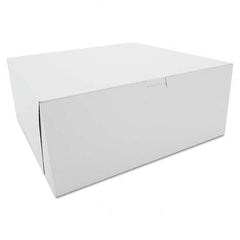 SCT - Tuck-Top Bakery Boxes, Paperboard, White, 12 x 12 x 5 - Exact Tool & Supply