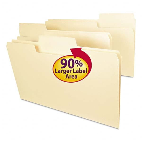 SMEAD - File Folders, Expansion Folders & Hanging Files Folder/File Type: File Folders with Top Tab Fastener Color: Manila - Exact Tool & Supply