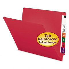 SMEAD - File Folders, Expansion Folders & Hanging Files Folder/File Type: File Folders with End Tab Color: Red - Exact Tool & Supply