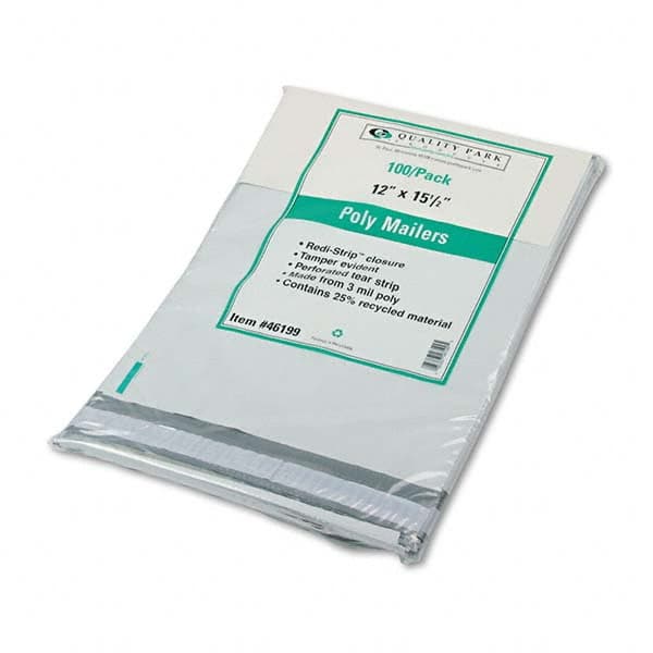 Quality Park - Mailers, Sheets & Envelopes Type: Poly Mailer Style: Peel-Off Self-Seal - Exact Tool & Supply