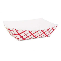 SCT - Paper Food Baskets, 1lb, Red/White, 1000/Carton - Exact Tool & Supply