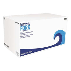 Boardwalk - Heavyweight Polystyrene Plastic Cutlery, Fork, White, 1000/Carton - Exact Tool & Supply
