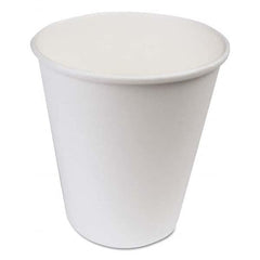 Boardwalk - Paper Hot Cups, 10 oz, White, 1000/Carton - Exact Tool & Supply
