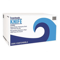Boardwalk - Heavyweight Polystyrene Plastic Cutlery, Knife, Black, 1000/Carton - Exact Tool & Supply