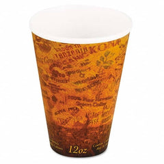 DART - Foam Hot/Cold Cups, 12 oz, Brown/Black, 1000/Carton - Exact Tool & Supply