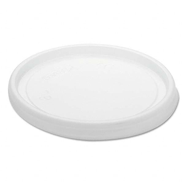 DART - Non-Vented Cup Lids, Fits 6 oz Cups, 2,3-1/2,4 oz Food Containers, Translucent, 1000/Carton - Exact Tool & Supply