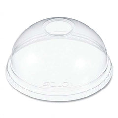 DART - Ultra Clear Dome Cold Cup Lids f/16-24 oz Cups, PET, 1000/Carton - Exact Tool & Supply