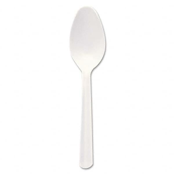 DART - Bonus Polypropylene Cutlery, 5", Teaspoon, White - Exact Tool & Supply