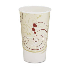 DART - Hot Cups, Symphony Design, 16 oz, Beige, 1000/Carton - Exact Tool & Supply