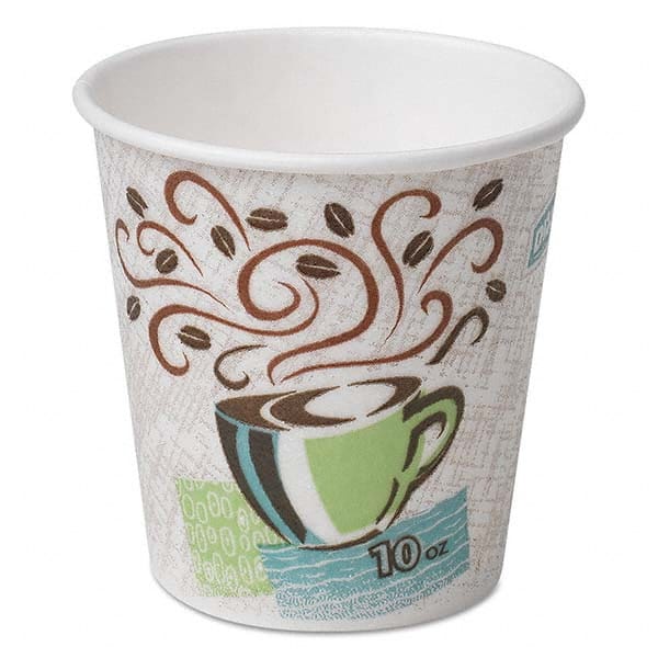 Dixie - PerfecTouch Paper Hot Cups, 10 oz, Coffee Haze, 1000/Carton - Exact Tool & Supply