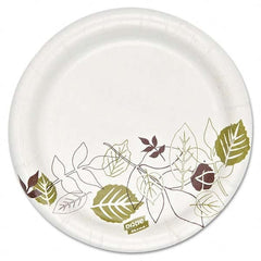 Dixie - Pathways Soak Proof Shield Heavyweight Paper Plates, 5 7/8" Diam,1000/Carton - Exact Tool & Supply