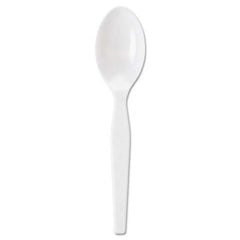 Dixie - Individually Wrapped Polystyrene Cutlery, Teaspoons, White, 1000/Carton - Exact Tool & Supply