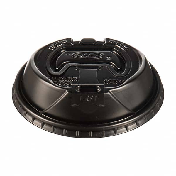 DART - Optima Reclosable Lids for Paper Hot Cups for 10-24 oz Cups, Black, 1000/Carton - Exact Tool & Supply