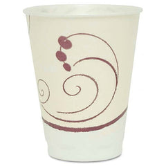 DART - Symphony Design Trophy Foam Hot/Cold Cups, 12 oz, Beige, 1000/Carton - Exact Tool & Supply