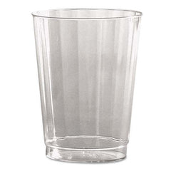 WNA - Classic Crystal Plastic Tumblers, 10 oz, Clear, Fluted, Tall, 12/Pack - Exact Tool & Supply