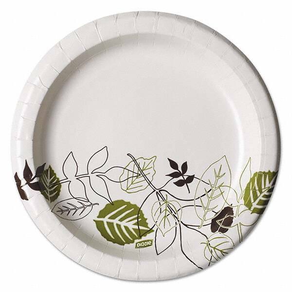 Dixie - Pathways Soak-Proof Shield Mediumweight Paper Plates, 8 1/2", Pathway, 125/Pack - Exact Tool & Supply