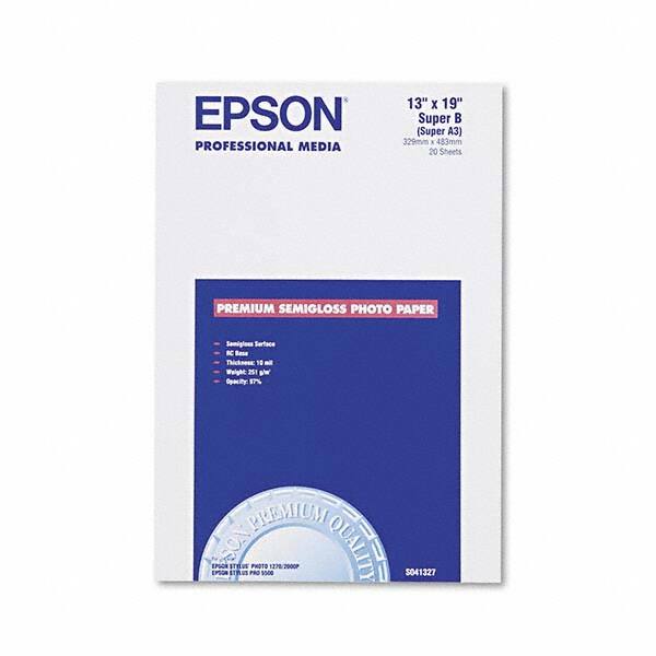 Epson - Office Machine Supplies & Accessories Office Machine/Equipment Accessory Type: Photo Paper For Use With: Inkjet Printers - Exact Tool & Supply