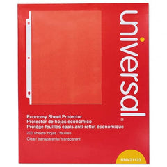 UNIVERSAL - Document Protectors Type: Sheet Protectors-Ring Binder Width (Inch): 8-1/2 - Exact Tool & Supply