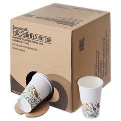 Boardwalk - Convenience Pack Paper Hot Cups, 12 oz, Deerfield Print, 225/Carton - Exact Tool & Supply