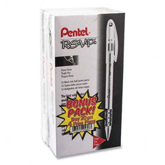 Pentel - Pens & Pencils Type: Ball Point Pen Color: Black - Exact Tool & Supply