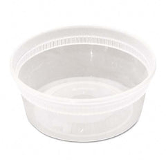 Pactiv - DELItainer Microwavable Combo, Clear, 8 oz, 1.13 x 2.8 x 1.33, 240/Carton - Exact Tool & Supply