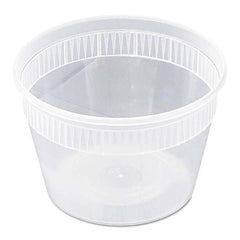 Pactiv - DELItainer Microwavable Combo, Clear, 16 oz, 2 x 2 x 2, 240/Carton - Exact Tool & Supply