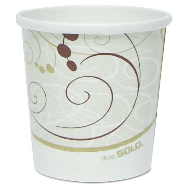 DART - Flexstyle Double Poly Paper Containers, 16 oz, Symphony Design, 25/Pack - Exact Tool & Supply